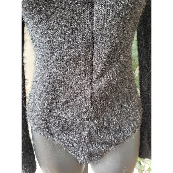 A3 Sweater Romper Women's Size Medium Black Knit Polyester Long Sleeve Full Zip - Picture 5 of 11